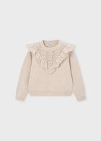 Mayoral winter sweater meisjes - zand - gebreid