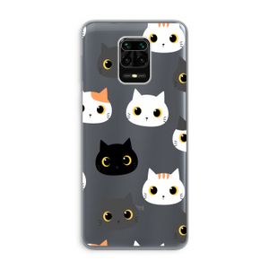 Katten: Xiaomi Redmi Note 9 Pro Transparant Hoesje
