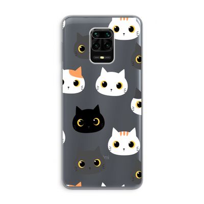 Katten: Xiaomi Redmi Note 9 Pro Transparant Hoesje