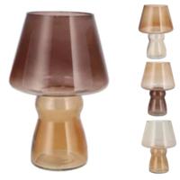 Daan Kromhout Vaas bicolore bruin 25 cm 4 assorti | 4 stuks