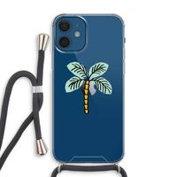 Palmboom: iPhone 12 Transparant Hoesje met koord Palmboom: iPhone 12 Transparant Hoesje met koord