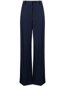 Stella McCartney pantalon de tailleur à coupe droite - Bleu