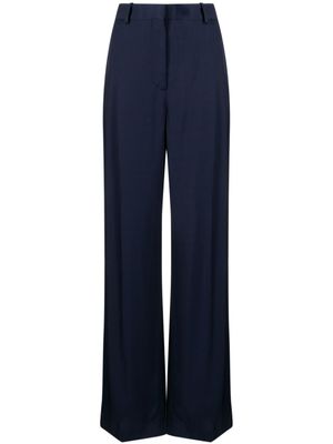 Stella McCartney pantalon de tailleur à coupe droite - Bleu