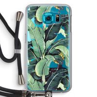 Bananenbladeren: Samsung Galaxy S6 Transparant Hoesje met koord