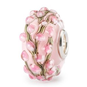 Trollbeads TGLBE-20394 Kraal Rozenknoppen People's Uniques 2023 - Limited Edition zilver-glas