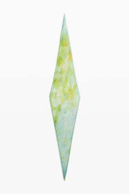 Verfrommeld aquarel sjaaltje - GREEN - U