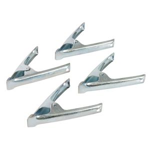 Zeilklemmen/veerklemmen - 4x - staal - 10 cm - lijmklemmen