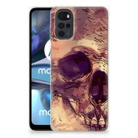 Silicone Back Case Motorola Moto G22 Skullhead