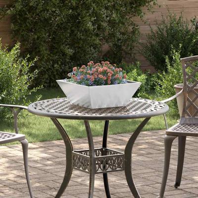 Tuin Kom Plantenbak 5 pcs Zilver 40 x 40 x 15 cm