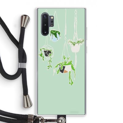 Hang In There: Samsung Galaxy Note 10 Plus Transparant Hoesje met koord