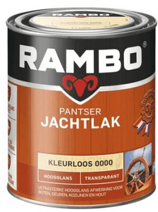 rambo pantser jachtlak transparant hoogglans kleurloos 0.75 ltr