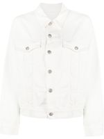 MM6 Maison Margiela veste en jean à découpes - Blanc