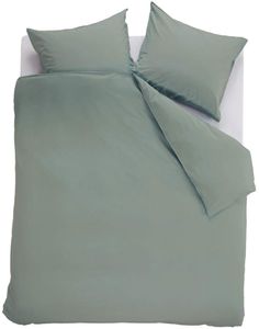 Ambiante Dekbedovertrek Uni Cotton Green-2-persoons (200 x 200/220 cm)