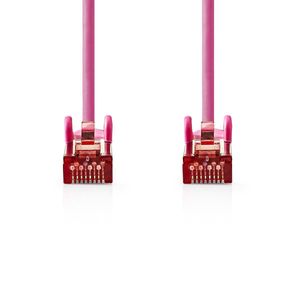 CAT6 S/FTP-Netwerkkabel | RJ45 Male - RJ45 Male | 5,0 m | Roze