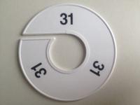 Maatring 11cm wit/zwart 31