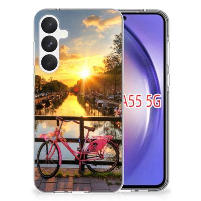 Samsung Galaxy A55 | Silliconen Back Cover | Amsterdamse Grachten