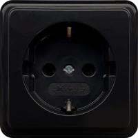 Enzo Kopp zwart opbouw stopcontact ra - 4626100