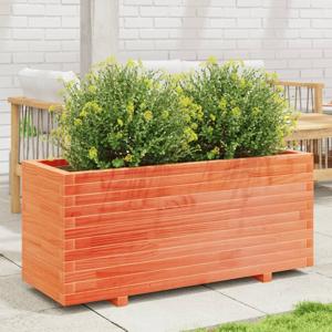 VidaXL Plantenbak 110x40x49,5 cm massief grenenhout wasbruin