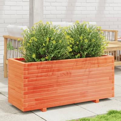 VidaXL Plantenbak 110x40x49,5 cm massief grenenhout wasbruin