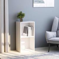 Boekenkast 40x30x76,5 cm bewerkt hout wit