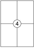 Etiket quantore 105x148mm 60st | 20 stuks