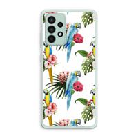 Kleurrijke papegaaien: Samsung Galaxy A52s 5G Transparant Hoesje