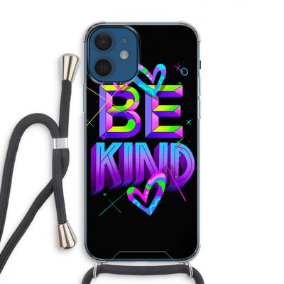 Be Kind: iPhone 12 Transparant Hoesje met koord