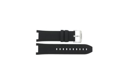 Horlogeband Tissot T1414171701100B / T603048650 Silicoon Zwart 24mm