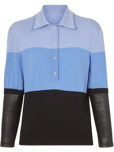 Burberry polo colour block - Bleu