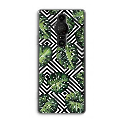 Geometrische jungle: Sony Xperia Pro-I Transparant Hoesje