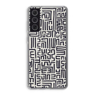 Moroccan Print: Samsung Galaxy S21 FE Transparant Hoesje