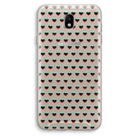 Hartjes: Samsung Galaxy J7 (2017) Transparant Hoesje
