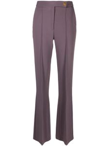 Elisabetta Franchi pantalon palazzo à design asymétrique - Violet