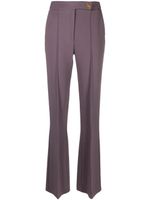 Elisabetta Franchi pantalon de costume à coutures apparentes - Violet - thumbnail