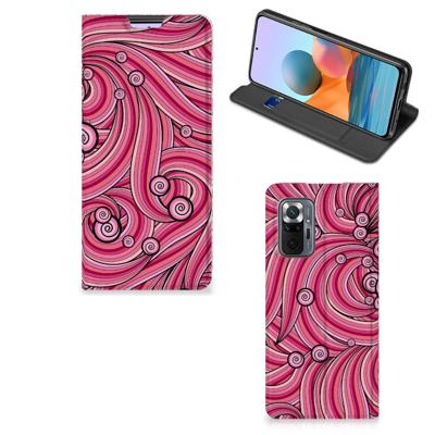 Xiaomi Redmi Note 10 Pro | Bookcase | Swirl Pink