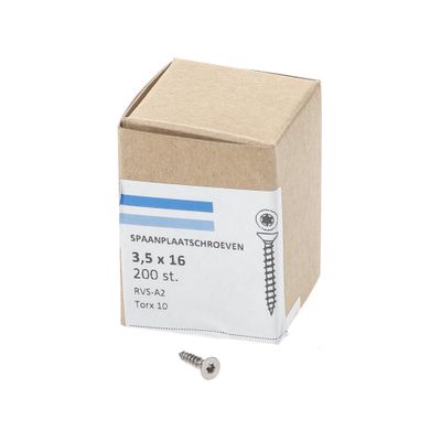 Spaanpl.schr.rvs pk tx10 3.5X16 vd