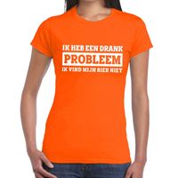Ik heb een drankprobleem t-shirt oranje dames 2XL  -