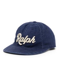 Polo Ralph Lauren casquette en coton à patch logo - Bleu