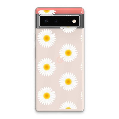 Margrietjes: Google Pixel 6 Transparant Hoesje