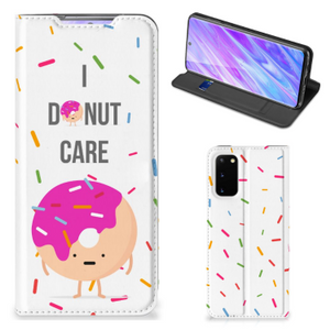 Samsung Galaxy S20 Flip Style Cover Donut Roze