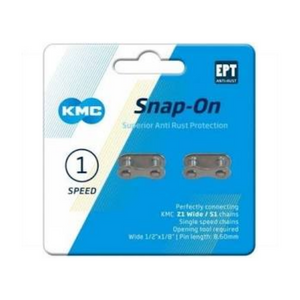 KMC kettingschakel - snap-on - 1/8 - 8,60mm - zilver