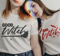 T-shirt Halloween Goede heks & slechte heks