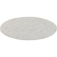 Vloerkleed Anjali - wit - Ø100 cm - Leen Bakker