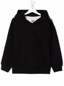 MM6 Maison Margiela Kids hoodie à modèle bicolore - Noir