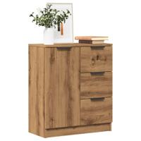 Dressoir 60x30x70 cm bewerkt hout artisan eikenkleurig