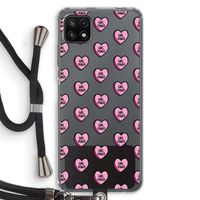 GIRL POWER: Samsung Galaxy A22 5G Transparant Hoesje met koord