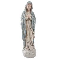 Clayre & Eef Beeld Maria 78 cm Beige Blauw Polyresin - thumbnail