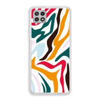 Colored Zebra: Samsung Galaxy A22 4G Transparant Hoesje