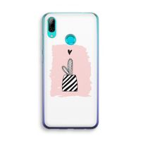 Zwart-wit cactus: Huawei P Smart (2019) Transparant Hoesje Zwart-wit cactus: Huawei P Smart (2019) Transparant Hoesje