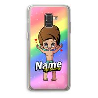 Chibi Maker man: Samsung Galaxy A8 (2018) Transparant Hoesje